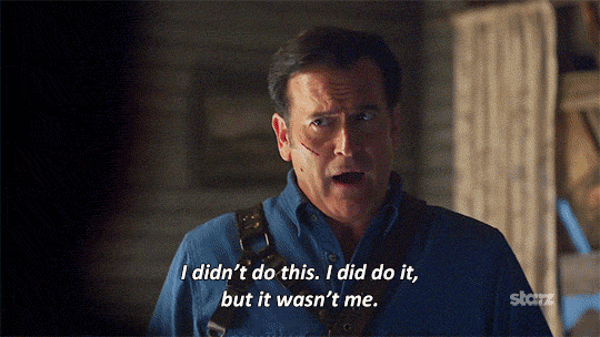 Wasnt me season 1 gif by ash vs evil dead