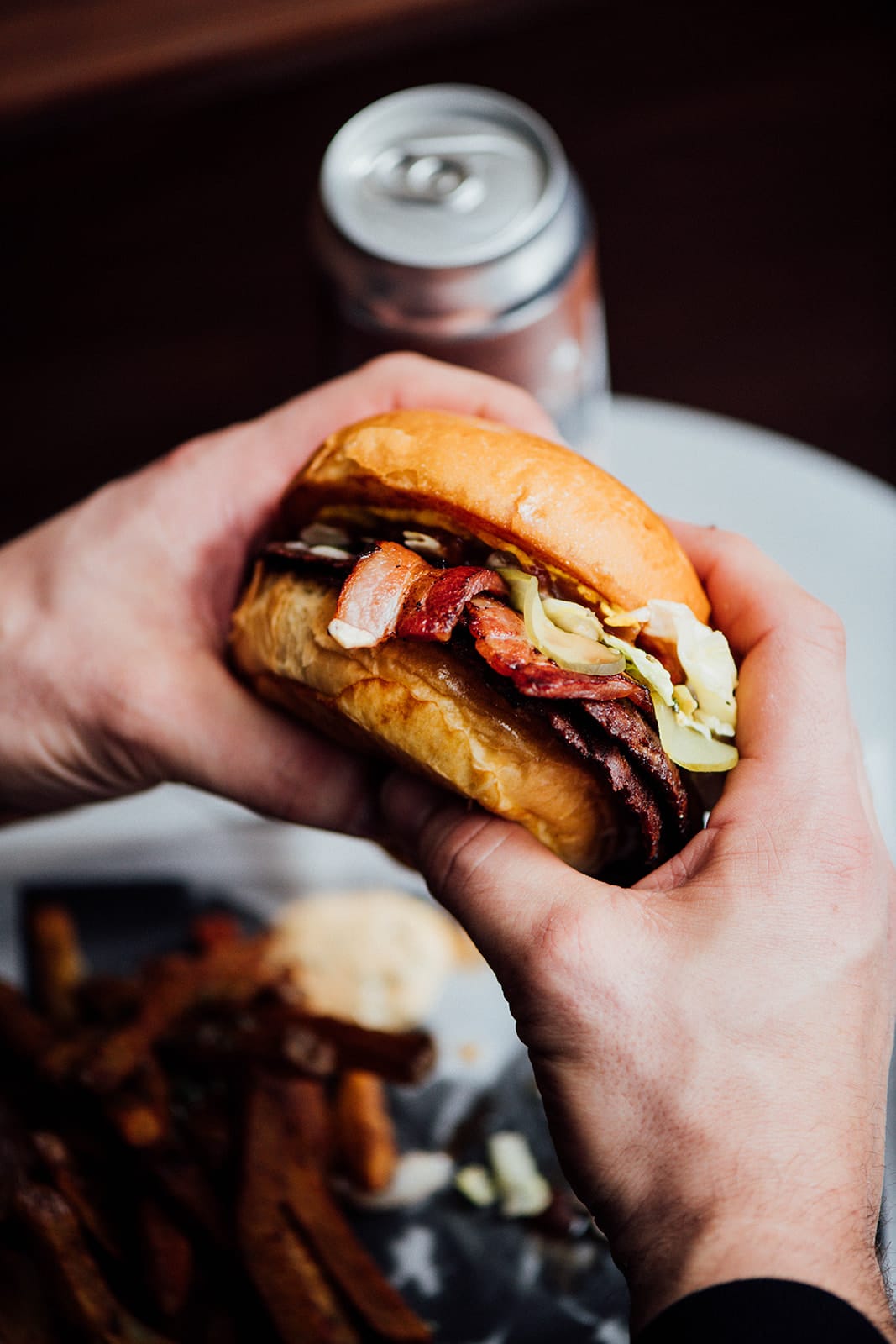 Baga smashburger boeuf supp bacon