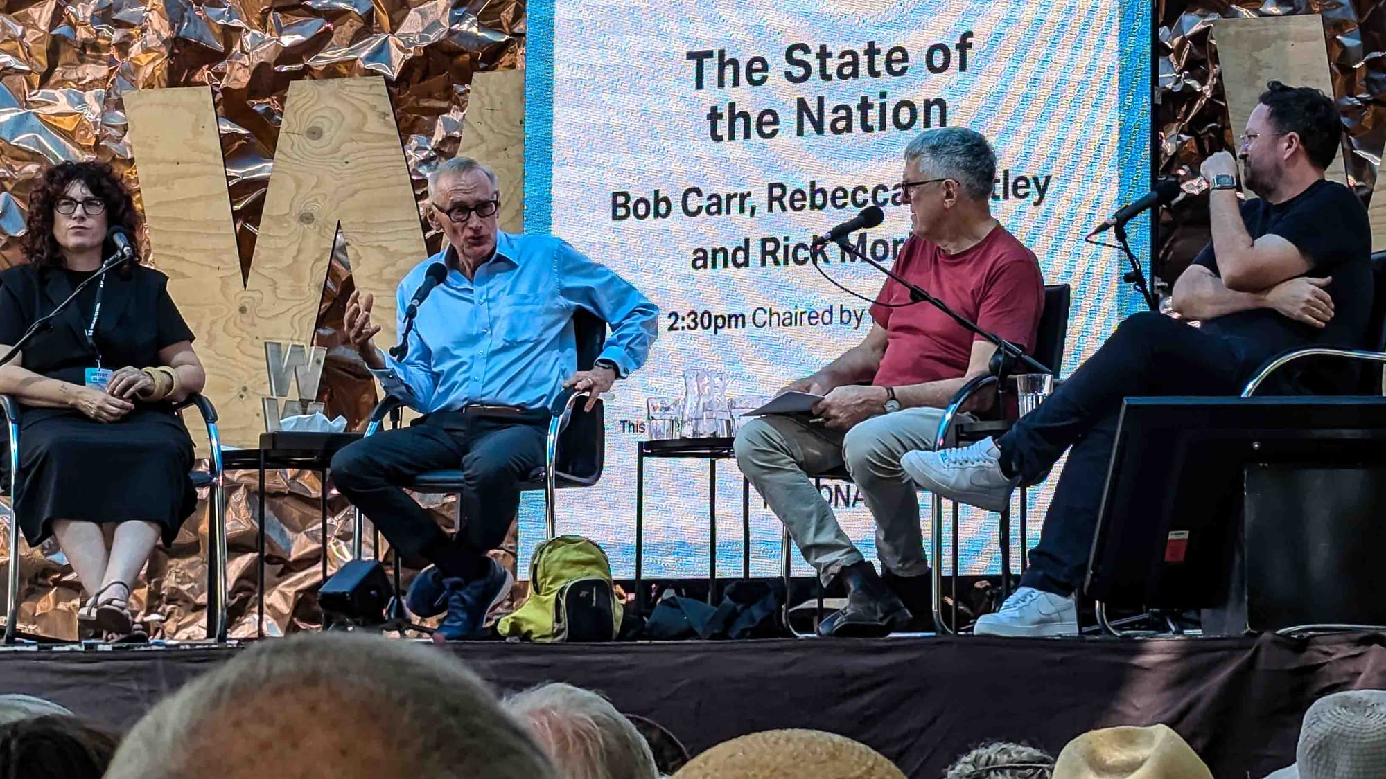 Rebecca Huntley, Bob Carr, David Marr and Rick Morton Adelaide Writer's Week