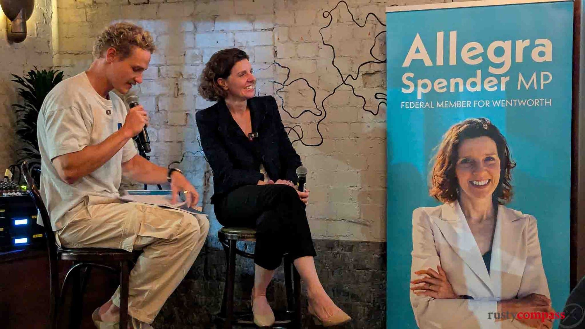 Allegra Spender and Punter Konrad - Paddo Inn Sydney