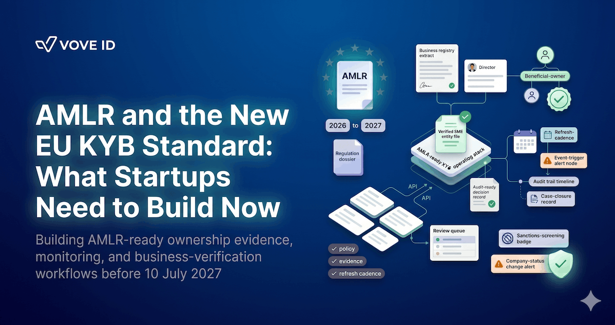 AMLR and the New EU KYB Standard: What Startups Need to Build Now