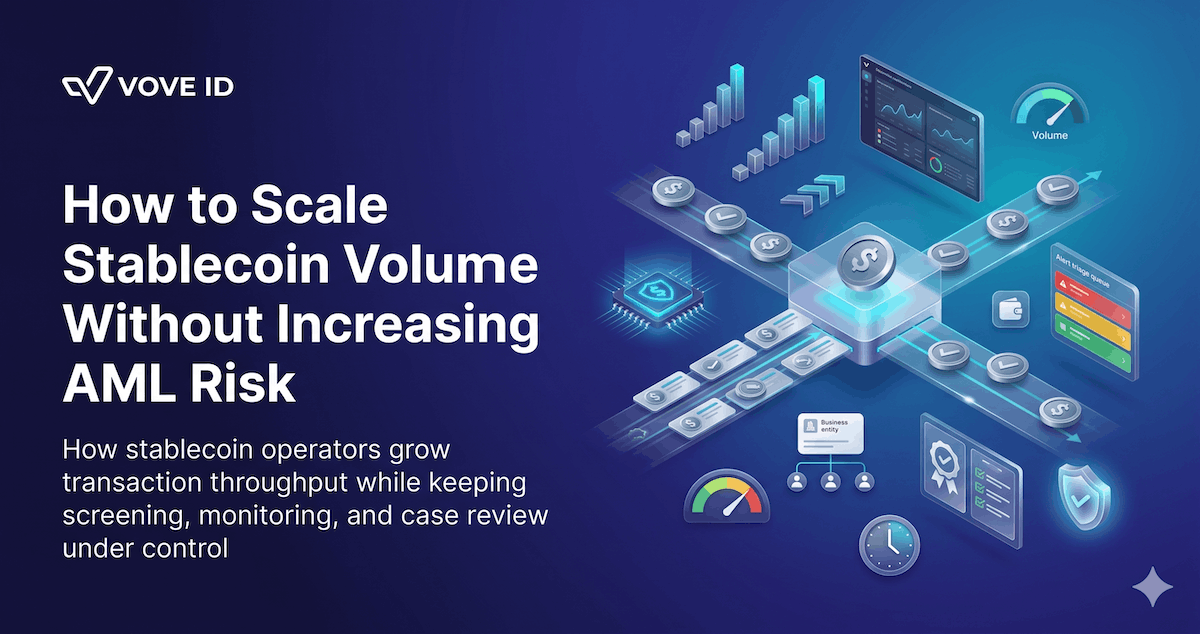 How to Scale Stablecoin Volume Without Increasing AML Risk