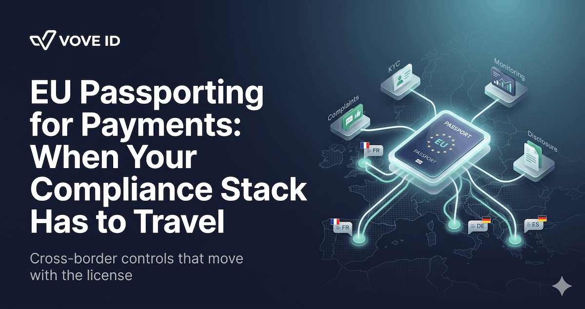 EU Passporting for Payments: When Your Compliance Stack Has to Travel