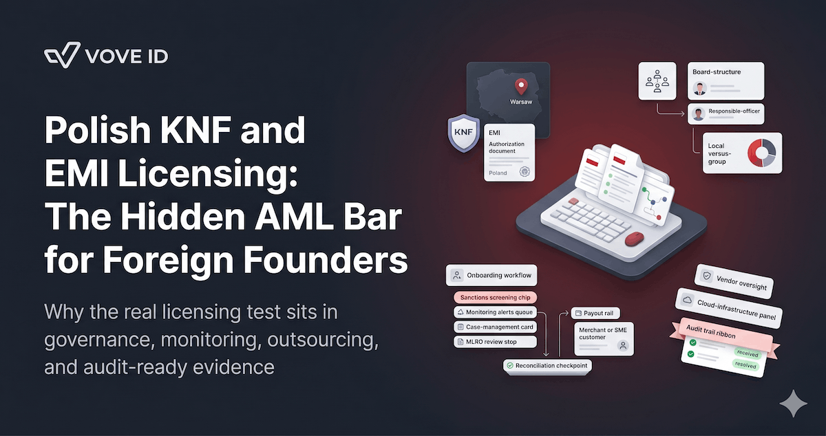 Polish KNF and EMI Licensing: The Hidden AML Bar for Foreign Founders