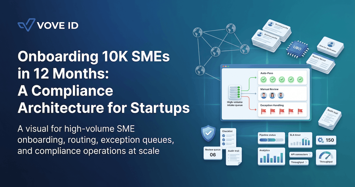 Onboarding 10K SMEs in 12 Months: A Compliance Architecture for Startups