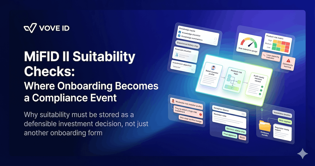 MiFID II Suitability Checks: Where Onboarding Becomes a Compliance Event