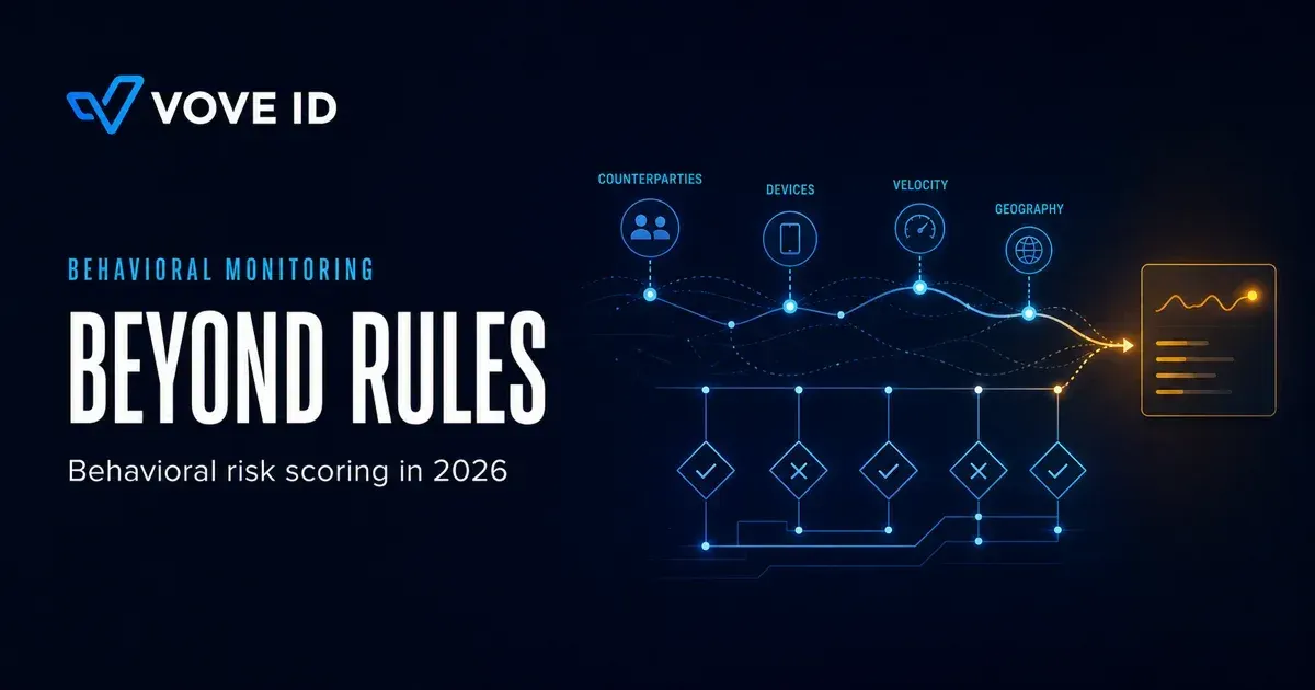 Behavioral Risk Scoring: Beyond Rules in 2026