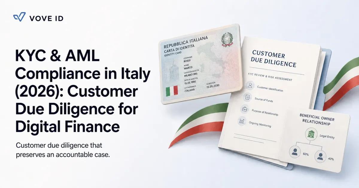KYC & AML Compliance in Italy (2026): Customer Due Diligence for Digital Finance