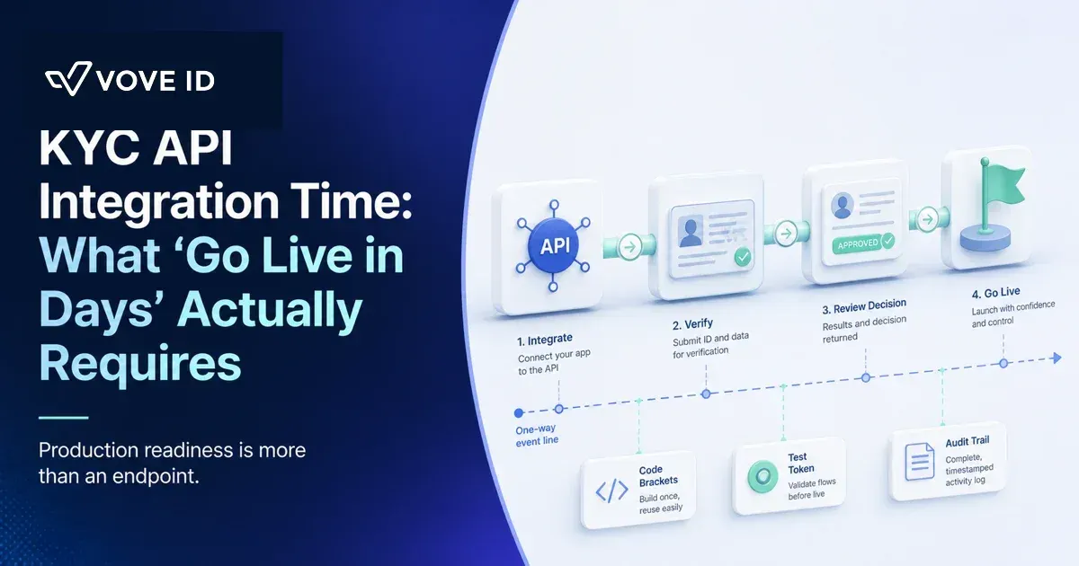 KYC API Integration Time: What “Go Live in Days” Actually Requires