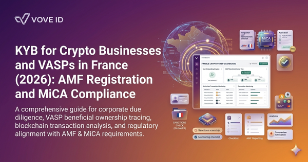 KYB for Crypto Businesses and VASPs in France (2026): AMF Registration and MiCA Compliance