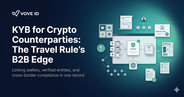 KYB for Crypto Counterparties: The Travel Rule's B2B Edge