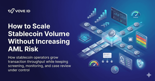How to Scale Stablecoin Volume Without Increasing AML Risk