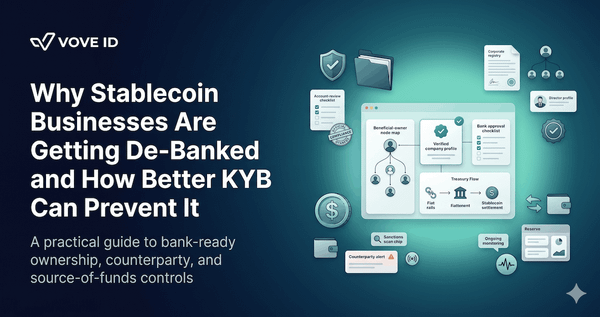 Why Stablecoin Businesses Are Getting De-Banked — and How Better KYB Can Prevent It