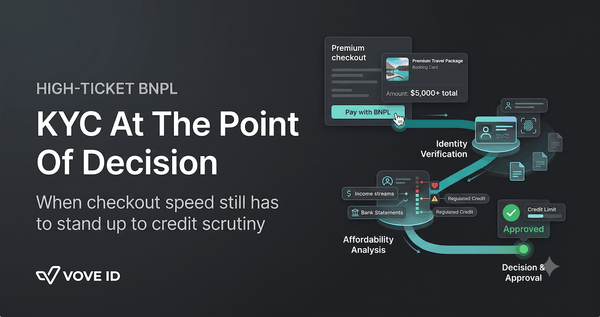 Buy Now Pay Later for Travel and High-Ticket: KYC at the Point of Decision