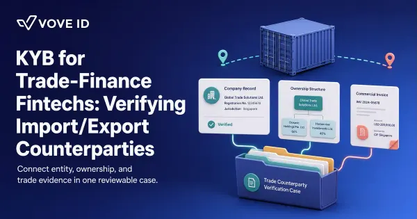 KYB for Trade-Finance Fintechs: Verifying Import/Export Counterparties