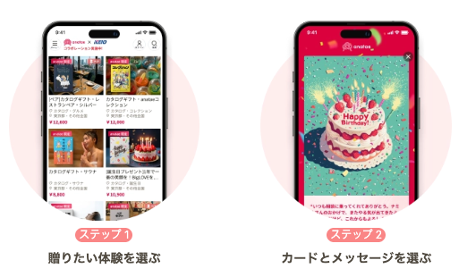 anataeのギフトの贈り方