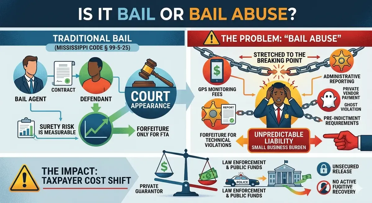Why are bail agents refusing to write bonds in certain jurisdictions?