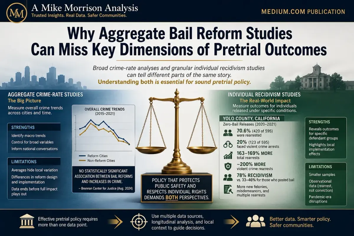 Why Aggregate Bail Reform Studies Can Miss Key Dimensions of Pretrial Outcomes