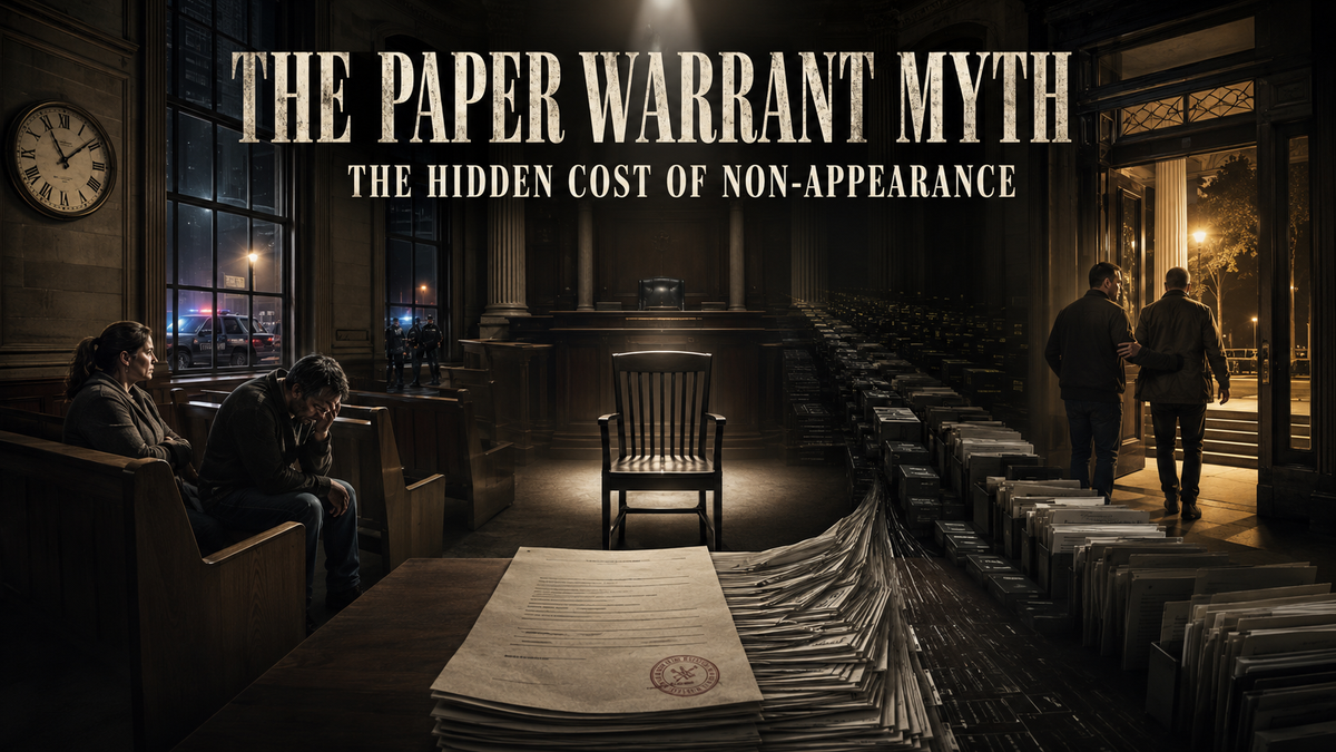 The Paper Warrant Myth: The Hidden Cost of Non-Appearance