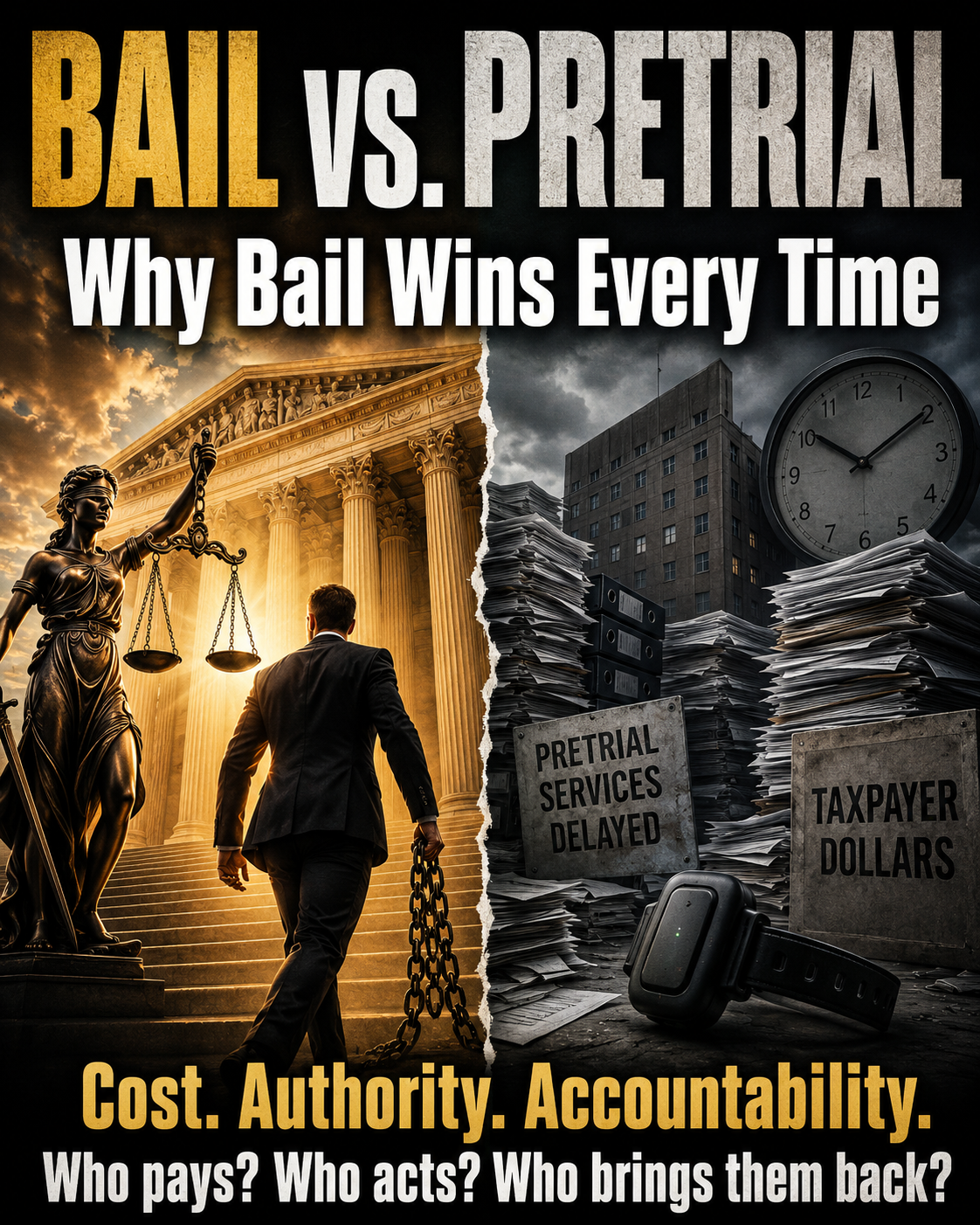 Bail Versus Pretrial: Why Bail Wins Every Time