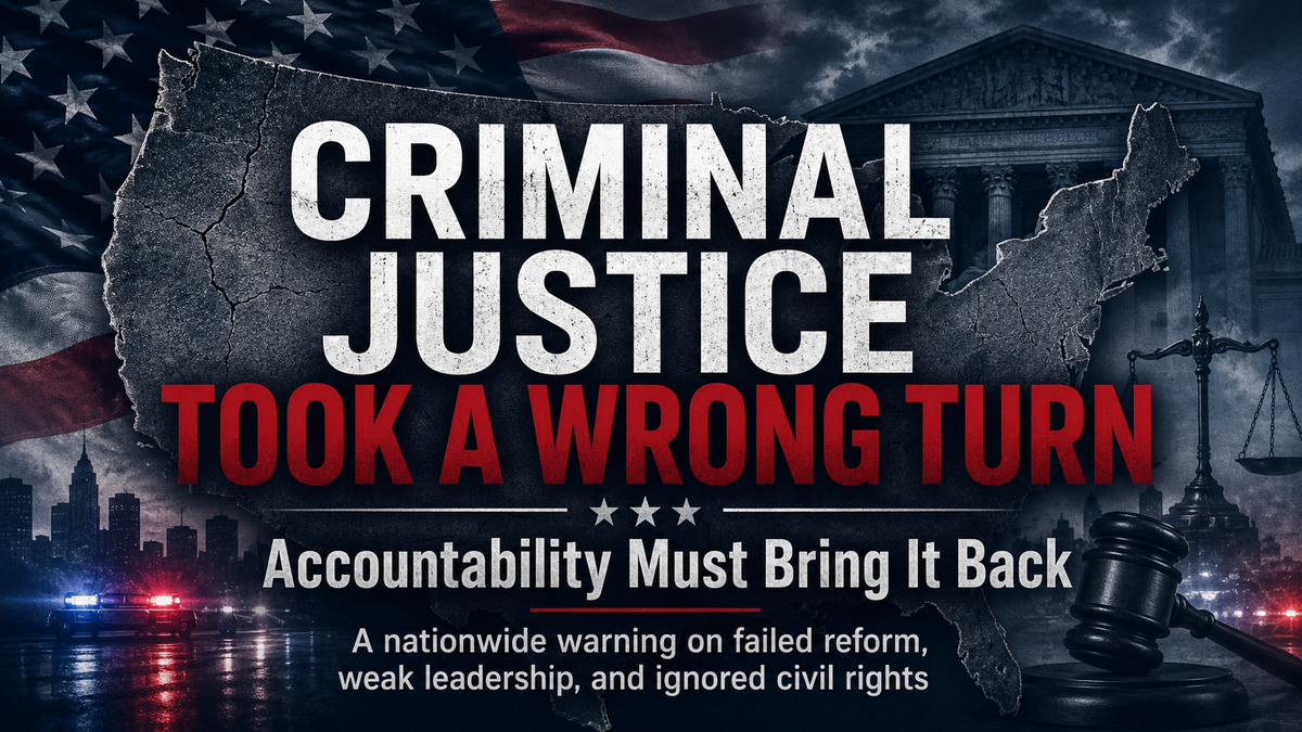 Criminal Justice Took a Wrong Turn — Accountability Must Bring It Back