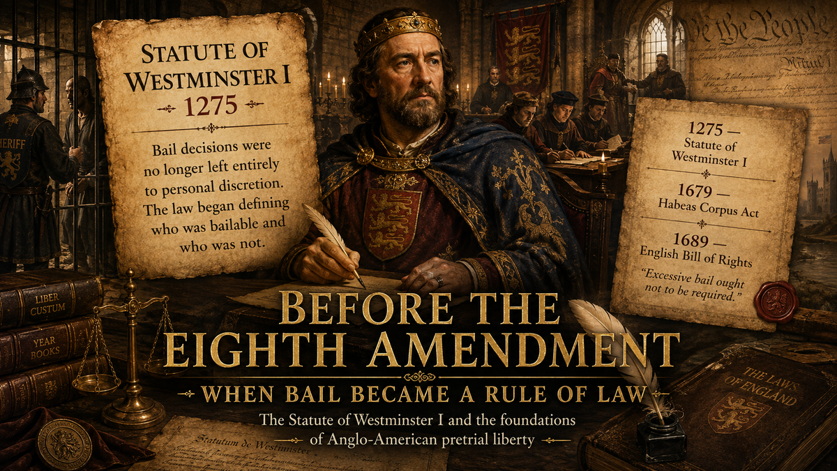 Before the Eighth Amendment: When Bail Became a Rule of Law