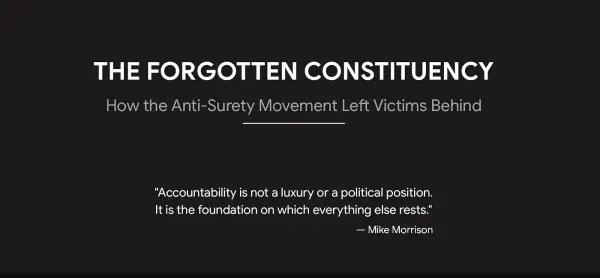 The Forgotten Constituency: How the Anti-Surety Movement Left Victims Behind