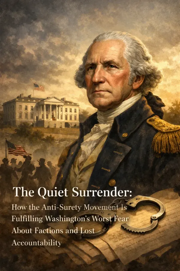 The Quiet Surrender: How the Anti-Surety Movement Is Fulfilling Washington’s Worst Fear About Factions and Lost Accountability