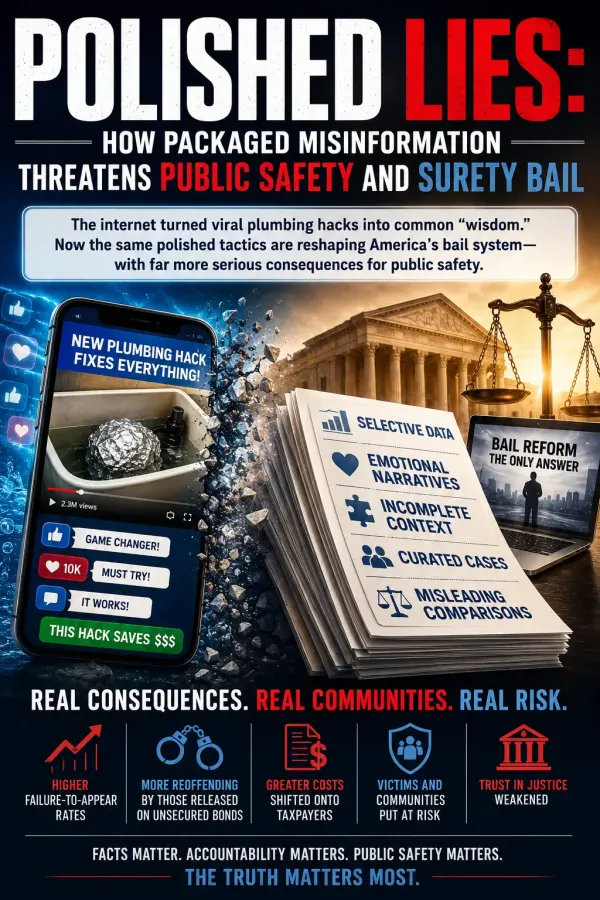 Polished Lies: How Packaged Misinformation Threatens Public Safety and Surety Bail