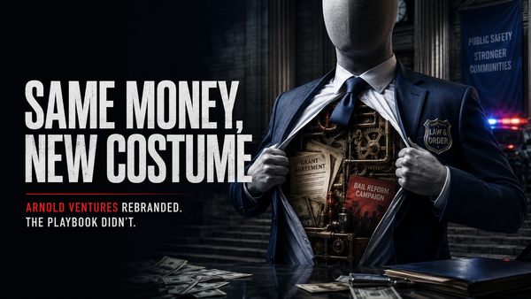 Same Money, New Costume: Arnold Ventures Rebranded. The Playbook Didn't.