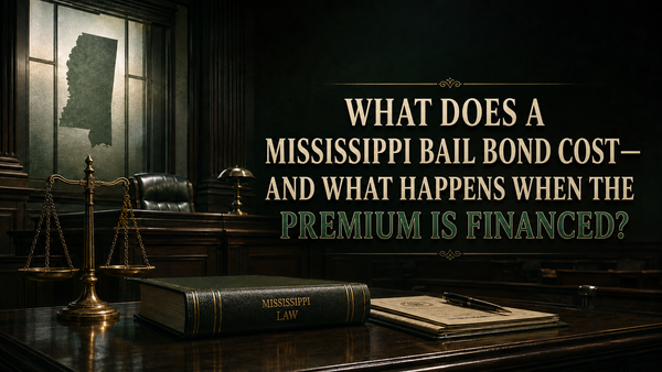 What Does a Mississippi Bail Bond Cost—and What Happens When the Premium Is Financed?