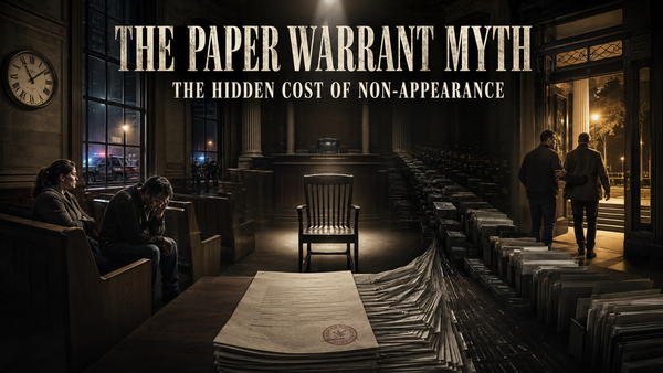The Paper Warrant Myth: The Hidden Cost of Non-Appearance