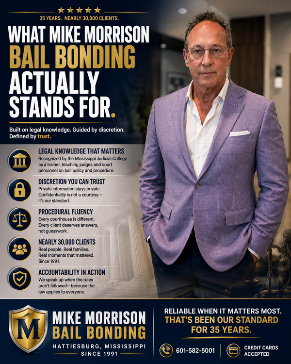35 Years, Nearly 30,000 Clients: What Mike Morrison Bail Bonding Actually Stands For