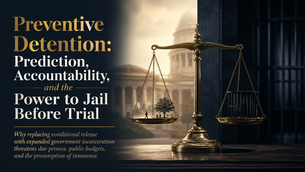 Preventive Detention: Prediction, Accountability, and the Power to Jail Before Trial