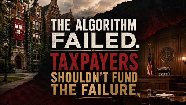 The Algorithm Failed. Taxpayers Shouldn't Fund the Failure.