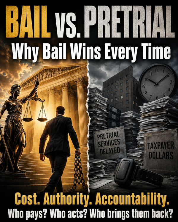 Bail Versus Pretrial: Why Bail Wins Every Time