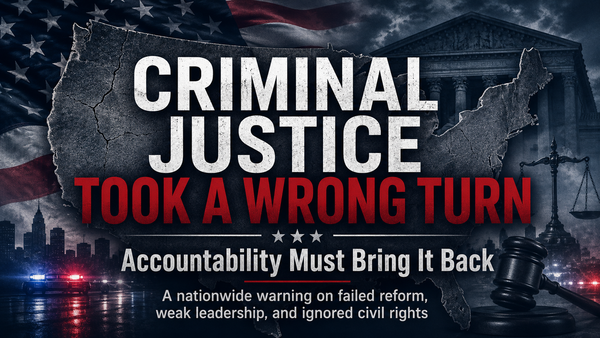 Criminal Justice Took a Wrong Turn — Accountability Must Bring It Back