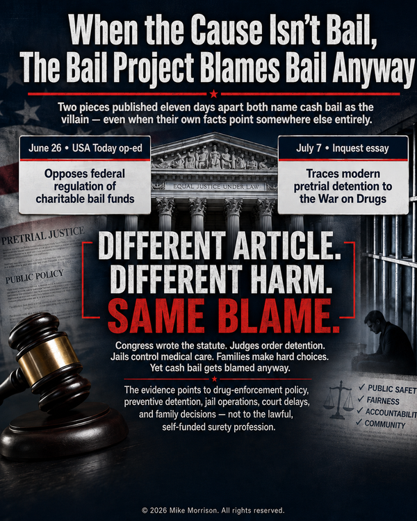 When the Cause Isn't Bail, The Bail Project Blames Bail Anyway