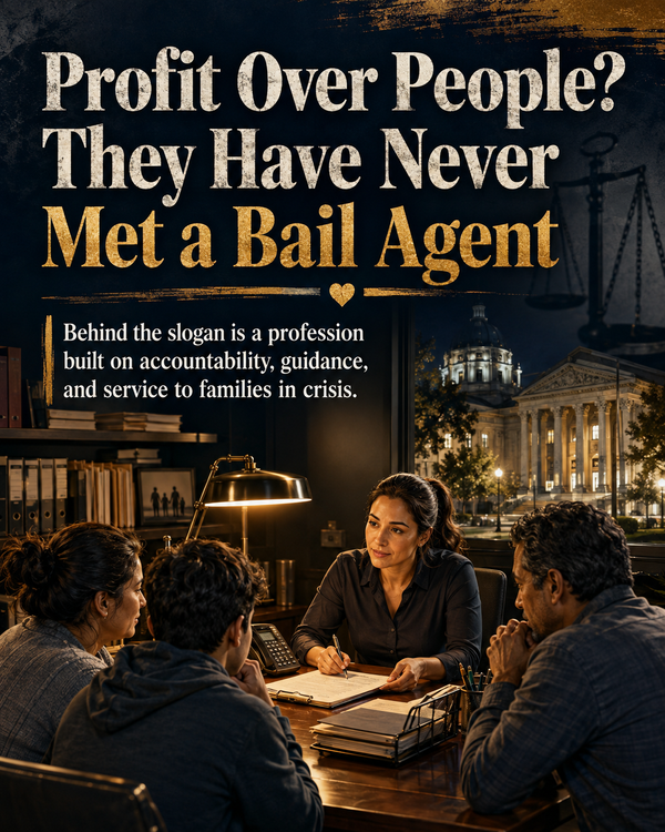 Profit Over People? They Have Never Met a Bail Agent