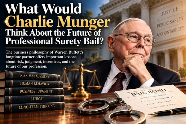 What Would Charlie Munger Think About the Future of Professional Surety Bail?
