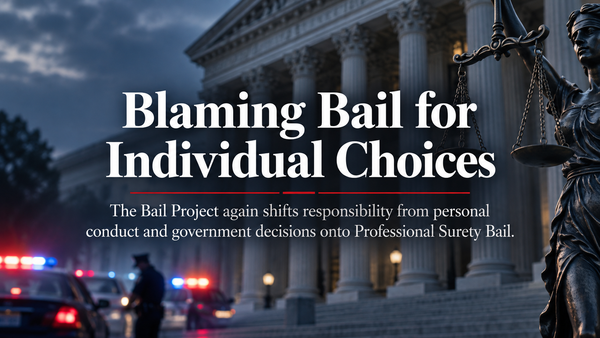When Personal Responsibility Becomes an Argument Against Professional Surety Bail