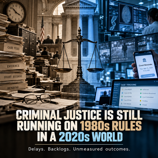 Criminal Justice Is Still Running on 1980s Rules in a 2020s World