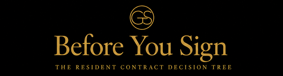 Before You Sign — The Resident Contract Decision Tree, a Golden Scalpel Resident Corner guide.
