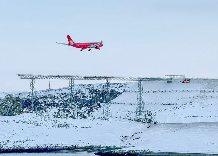 First  Flight from Europe Lands in Nuuk