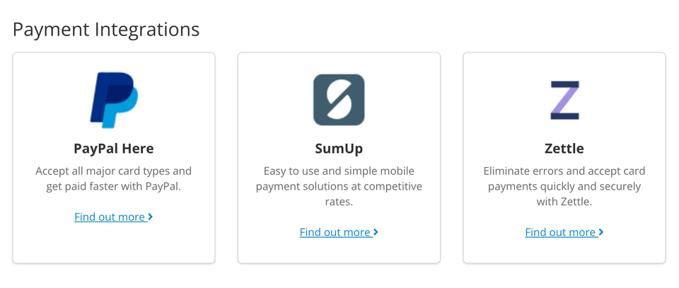 Payment Processors on iPad