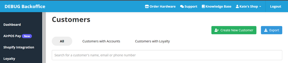 Accessing Customer Account Transaction History