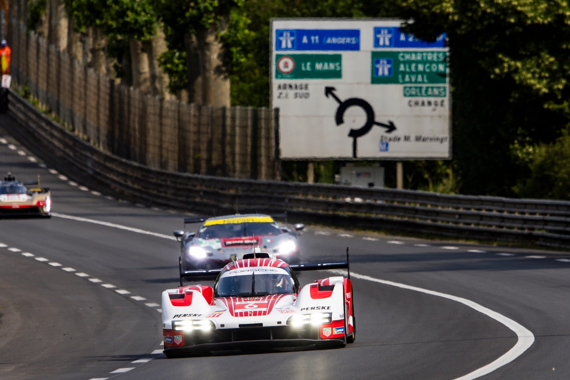 #6 Porsche on Mulsanne Straight, Le Mans 2025