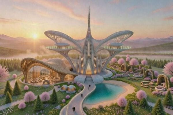 The Living Cathedral: Aetherium’s Resonant Anchor