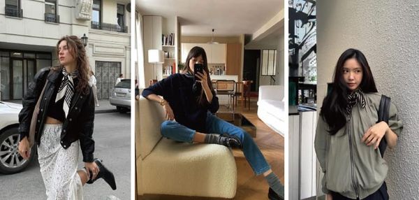 실크 스카프 코디, 느끼하지 않게 하는 법｜요즘 스카프 스타일링 가이드