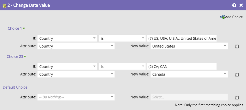 Geographic Field Cleanup
